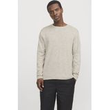 Jack & Jones - Gemêleerde Coltrui - Crockery/White - Katoen/Linnen