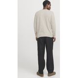 Jack & Jones - Gemêleerde Coltrui - Crockery/White - Katoen/Linnen