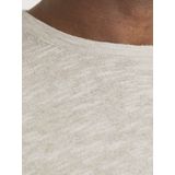 Jack & Jones - Gemêleerde Coltrui - Crockery/White - Katoen/Linnen