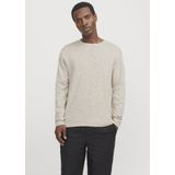 Jack & Jones - Gemêleerde Coltrui - Crockery/White - Katoen/Linnen