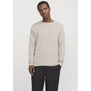 Jack & Jones - Gemêleerde Coltrui - Crockery/White - Katoen/Linnen