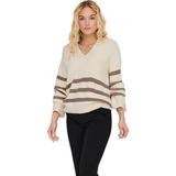 Only Trui Onlmonna Ls Split Neck Collar Cc Kn 15309245 Whitecap Gray/malt Ball Dames