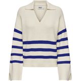 Only Trui Onlmonna Ls Split Neck Collar Cc Kn 15309245 Whitecap Gray/malt Ball Dames