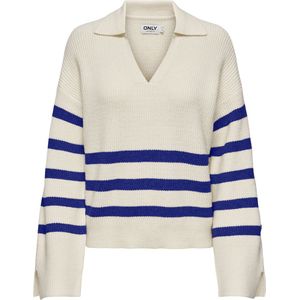 Only Trui Onlmonna Ls Split Neck Collar Cc Kn 15309245 Whitecap Gray/malt Ball Dames