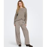 ONLY - ONLBleecker - Broek - Donkerbeige - Corduroy - Wide Leg - High Waist
