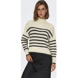 Only - Onlfridi Life Ls Stripe High Neck Cc Knt - Dames - Gebreide Truien