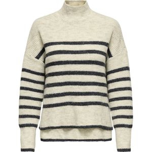 Only - Onlfridi Life Ls Stripe High Neck Cc Knt - Dames - Gebreide Truien