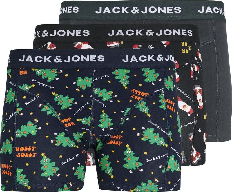 JACK&JONES - JACHOLLY JOLLY TRUNKS 3 PACK - Onderbroek - Zwart - Plus Size