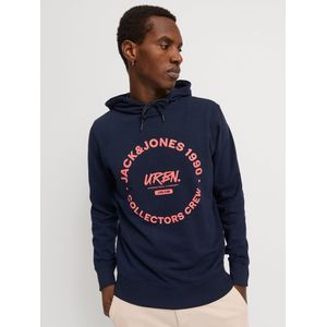 Hoodie - Zwart - Katoen - Rubberen Print