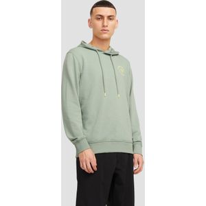 JACK&JONES JJSIMON SWEAT HOOD Heren Trui - Iceberg Green