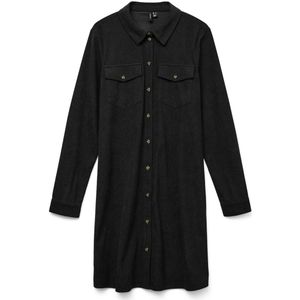 Vmvilja - Corduroy Korte Jurk - Overhemdkraag - Lange Mouwen - Regular Fit
