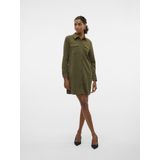 Vmvilja - Corduroy - Korte Jurk - Overhemdkraag - Lange Mouwen - Regular Fit