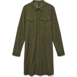 Vmvilja - Corduroy - Korte Jurk - Overhemdkraag - Lange Mouwen - Regular Fit