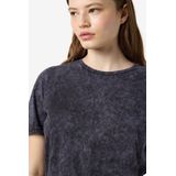 Noisy may - NMBRANDY WASHED S/S TOP JRS NOOS - T-shirt - Obsidian - Korte Mouwen