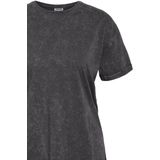 Noisy may - NMBRANDY WASHED S/S TOP JRS NOOS - T-shirt - Obsidian - Korte Mouwen