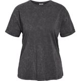Noisy may - NMBRANDY WASHED S/S TOP JRS NOOS - T-shirt - Obsidian - Korte Mouwen