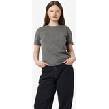Charcoal Gray - T-shirt - Korte Mouwen - Aansluitend - Washed