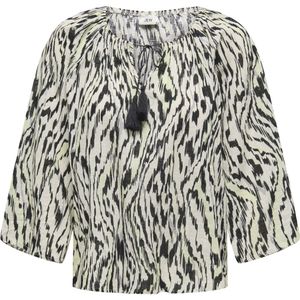 JDY - Bedrukte Blouse - Blauw - Katoen