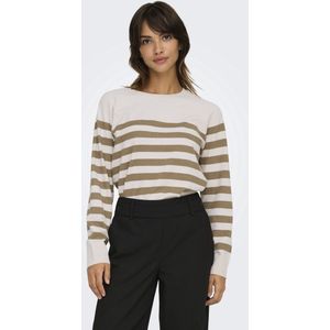 Gebreide Pullover - O-hals - Lange Mouwen - Geribde Manchetten - Regular Fit