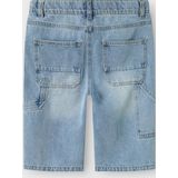 Bermuda - Denim - Middelhoge Taille - Katoen - Skater-Pasvorm