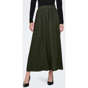 Only - Venedig - Midirok - Effen - Pure Viscose - Plooien