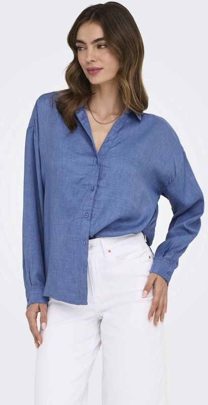 Only - Onlharriet Life - Blouse - True Navy/Melange