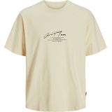 JACK & JONES Jormanchester Script Tee Ss Crew Neck Jormanchester Script Tee Ss Crew Neck Heren (1 stuk), Brons, L