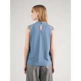 VERO MODA VMMILLA SL LACE Tee GA, China blue, M