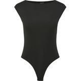 Pieces - Neja - Body - Hoge Hals - Korte Mouw - Zwart - Microfiber