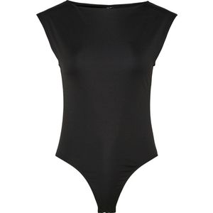 Pieces - Neja - Body - Hoge Hals - Korte Mouw - Zwart - Microfiber