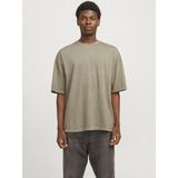 T-shirt - Effen - Jersey - Ronde Hals - Halve Mouw - Wijde Pasvorm