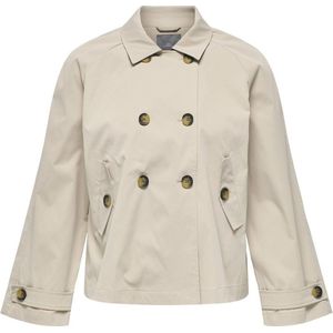 ONLY CARMAKOMA - Trenchcoat - Omkeerbaar - Lange Mouwen - Zwart