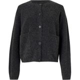 Only - ONLPIEMONTE - Vest - Donkergrijs - Lange Mouwen - Knoopsluiting