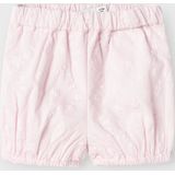 NAME IT Korte Broek - Lichtpaars - 100% Katoen - Borduursels