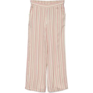 Vero Moda - Pantalon - Zachtroze en Wit - Viscosemix