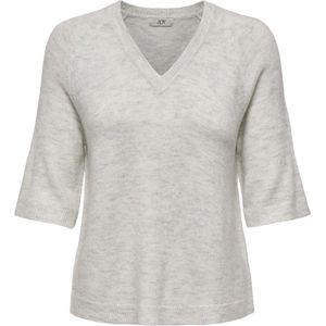 Jacqueline de Yong - Jdyelanora - Trui - Cloud Dancer/Melange - 2/4 V-neck Raglan