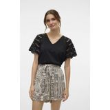 VERO MODA VMBLASY T-SHIRT JRS BTQ GA Dames T-shirt - Black
