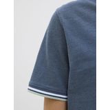 Poloshirt - Heren - Blauw - Katoen - Slanke Pasvorm