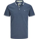 Poloshirt - Heren - Blauw - Katoen - Slanke Pasvorm