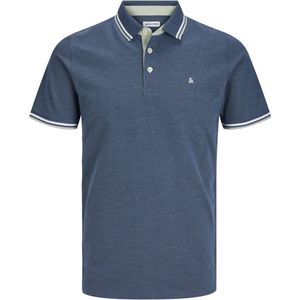 Poloshirt - Heren - Blauw - Katoen - Slanke Pasvorm