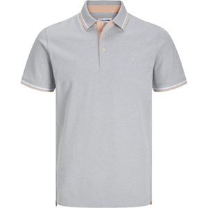 Herenpolo - Blauw - Katoen - Slim Fit met Knoopsluiting