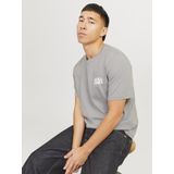 JACK & JONES - T-shirt - Lichtgrijs - Katoen