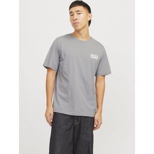 JACK & JONES - T-shirt - Lichtgrijs - Katoen