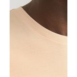 Shirt - Effen - Jersey - Kwartmouw - Normale Pasvorm