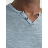 Jack & Jones T-Shirt JJESPLIT NECK TEE SS NOOS mit V-Ausschnitt