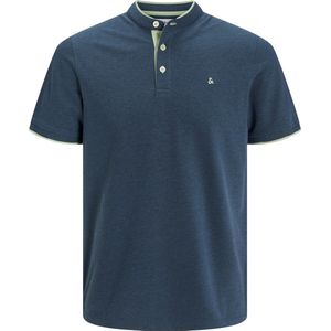 Jack & Jones - Paulos Mao - Polo - Blauw - 100% Katoen - Slim Fit