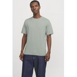 Jack & Jones - Jjeorganic Melange Tee - T-shirt - Iceberg Green - 65% Polyester, 35% Organisch Katoen