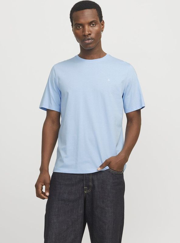 Jack&Jones - Essentials T-Shirt - Blauw - Jersey Stof - Korte Mouwen