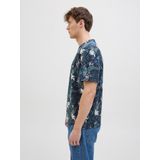 Jack & Jones - JJEBRYAN AOP TEE S/S O-NECK NOOS - T-shirt - Sky Captain - Katoen