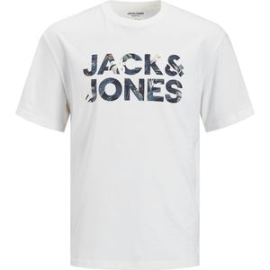 JACK&JONES JJEBRYAN T-shirt - Wit - Korte Mouwen - Relaxed Fit